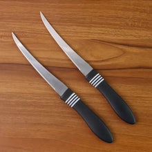 Premium Curved Serrated Stainless Steel Kitchen Knife Set (Mix Color & 2 Pc)