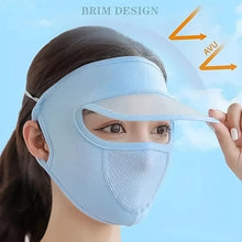 Women’s Full-Face UV Protection Cap – Wide Brim Visor + Mask