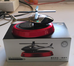 Solar-Powered Rotating Helicopter Car Air Freshener