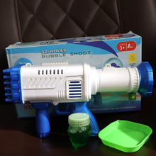 32 Holes Big Rechargeable Powerful Machine Bubble Gun Toys (1 Set)