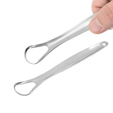 Stainless Steel Tongue Scraper for Bad Breath & Oral Hygiene, Metal Case Included (1 Pc)