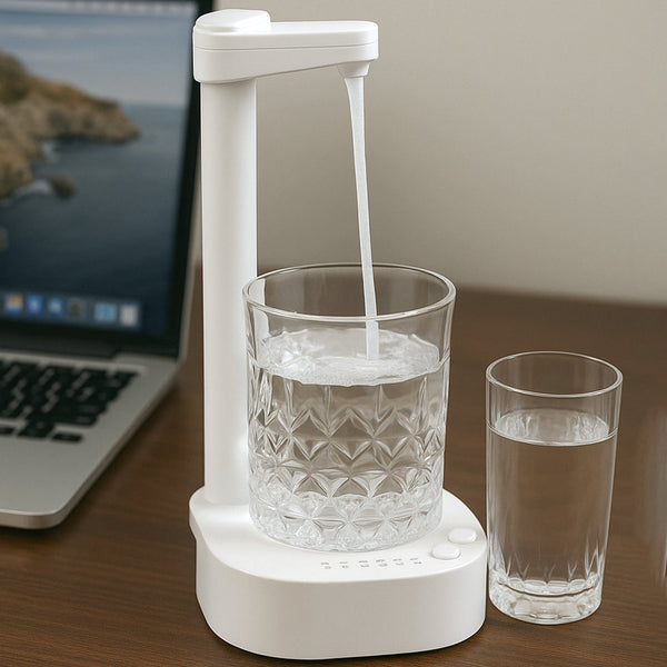 USB Charging Desktop Water Dispenser – Smart One Button Operation, Portable Water Pump for Home & Office