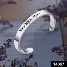 Customized / Personalized Stylish Kada Bracelet (1 Pc / Silver)